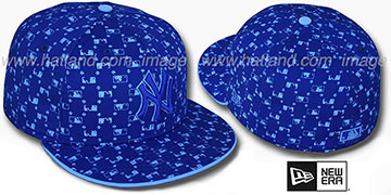 Yankees 'MLB FLOCKING' Royal Fitted Hat by New Era