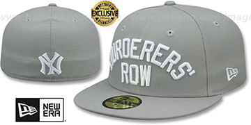 Yankees 'MURDERERS ROW' Light Grey Fitted Hat by New Era