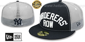 Yankees 'MURDERERS ROW' MESH-BACK Navy-White Fitted Hat by New Era