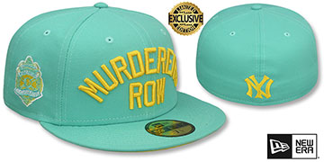 Yankees 'MURDERERS ROW' PATCH-BOTTOM Mint-Gold Fitted Hat by New Era