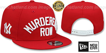 Yankees 'MURDERERS ROW' SNAPBACK Red Hat by New Era