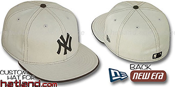 Yankees 'NATURAL DENIM' Oatmeal-Brown Fitted Hat by New Era