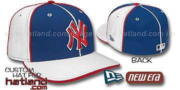 Yankees 'PINWHEEL-3' Royal-White Fitted Hat by New Era