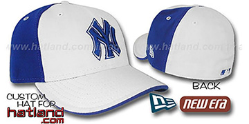 Yankees 'PINWHEEL' White-Royal Fitted Hat by New Era