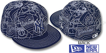 Yankees 'PUFFY REMIX' Navy-White Fitted Hat by New Era