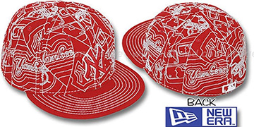 Yankees 'PUFFY REMIX' Red-White Fitted Hat by New Era