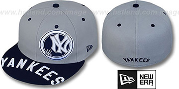 Yankees 'ROTUND' Grey-Navy Fitted Hat by New Era