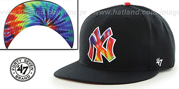 Yankees 'SHAKEDOWN' Black Fitted Hat by 47 Brand