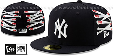Yankees 'SPIKE LEE' CLUSTER-BATS Navy Fitted Hat by New Era