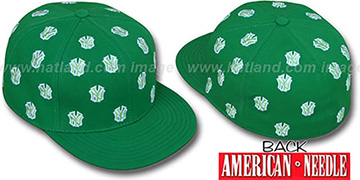 Yankees 'SUMMERTIME ALL-OVER' Green Fitted Hat by American Needle