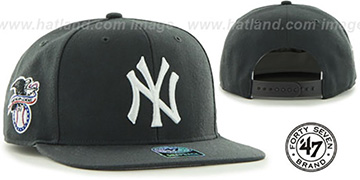 Yankees 'SURE-SHOT SNAPBACK' Charcoal Hat by Twins 47 Brand