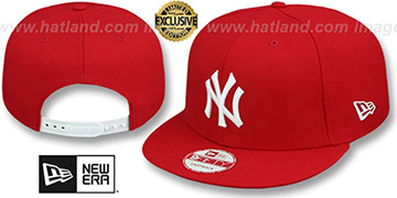 Yankees 'TEAM-BASIC SNAPBACK' Red-White Hat by New Era