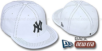 Yankees 'WHITE PURSE STITCH' Fitted Hat by New Era